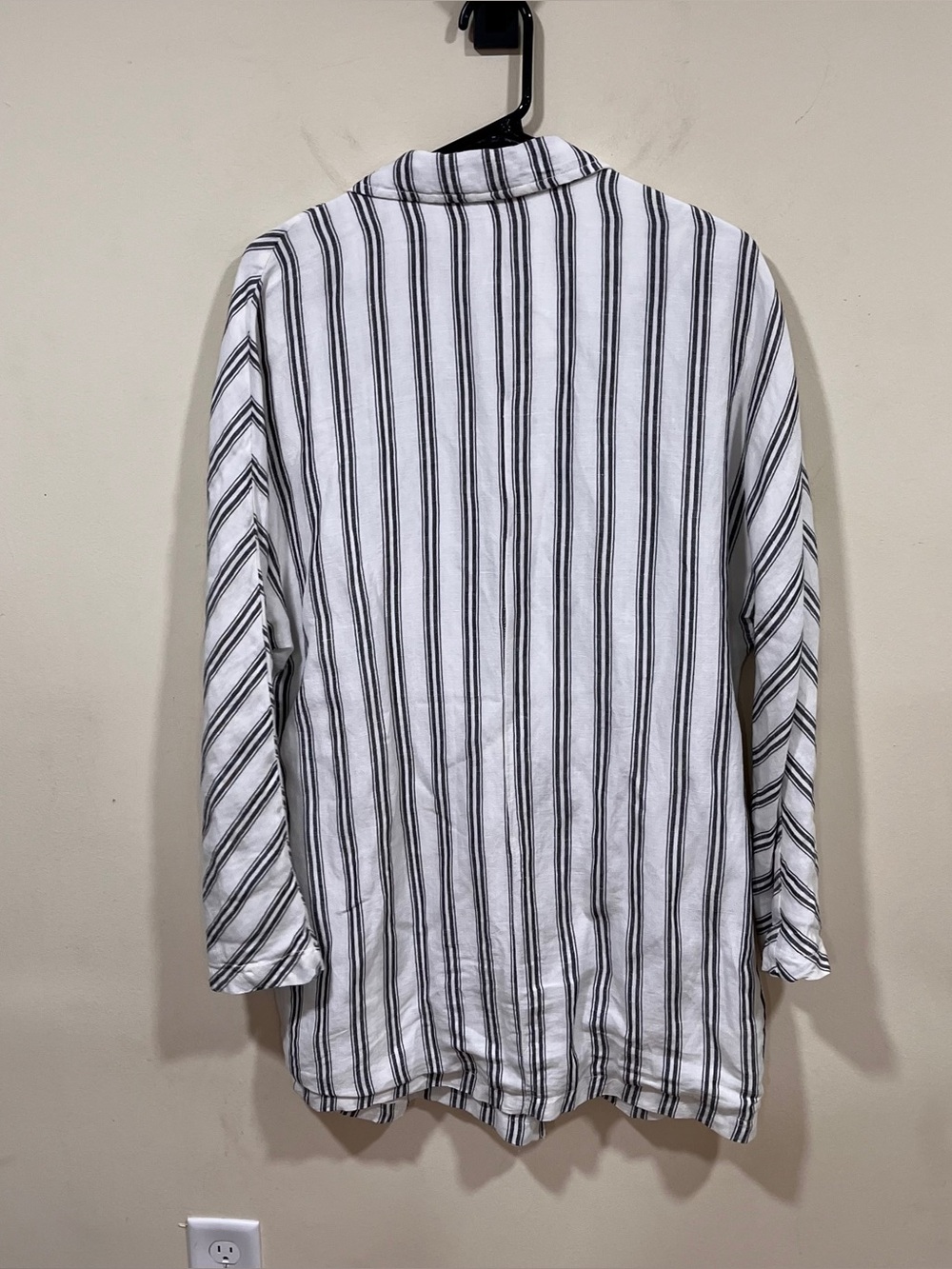 Anthropologie Pilcro Dolman Sleeve Blazer stripe small linen - Picture 8 of 8